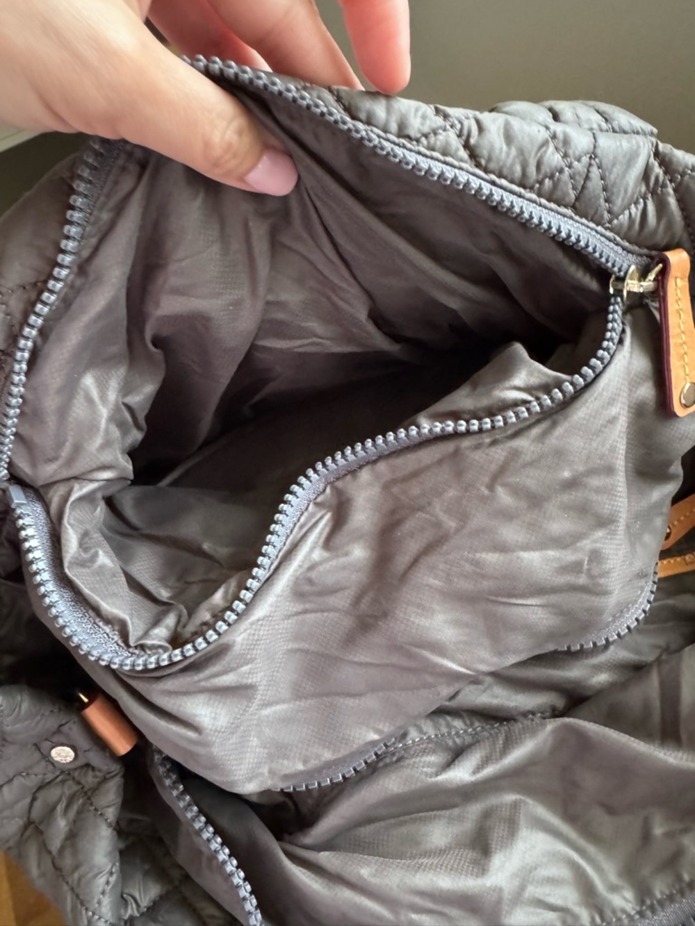 MZ Wallace Metro Large Tote in Gray - Picture 7 of 15